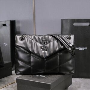 Saint Laurent Quilted Black Shoulder Bag